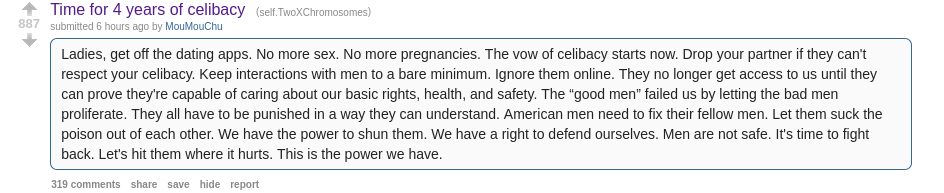 Screenshot 2024-11-06 at 17-56-01 Time for 4 years of celibacy TwoXChromosomes.png