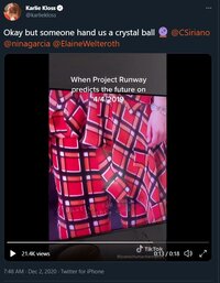 2020 Dec karlie kloss respond on twitter to Kovid episode.JPG