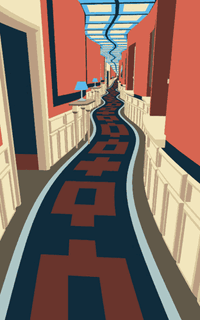 Trippy hallway