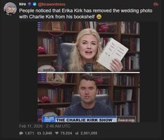 Erika kirk removed wedding photo from bookshelf v0 ti4ewisfauig1 Erika kirk removed wedding photo from bookshelf v0 ti4ewisfauig1