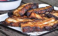 Featured barbecued pork belly