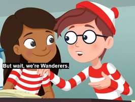 Waldo holds Wenda shoulder