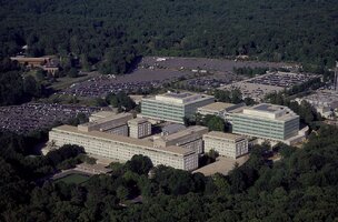 Aerial view of CIA headquarters Langley Virginia 14760v
