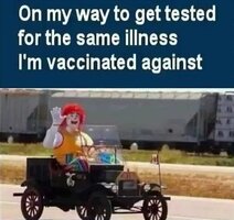 Getting tested for the same illness youre vaccinated against