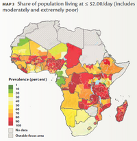 Ifpri 2014 extreme and moderate poverty in africa map