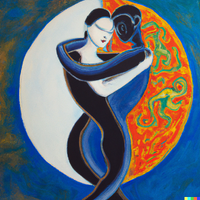 DALL·E 2023-10-29 20.58.25 - a painting of a man and a woman hugging that resembles the yin an...png