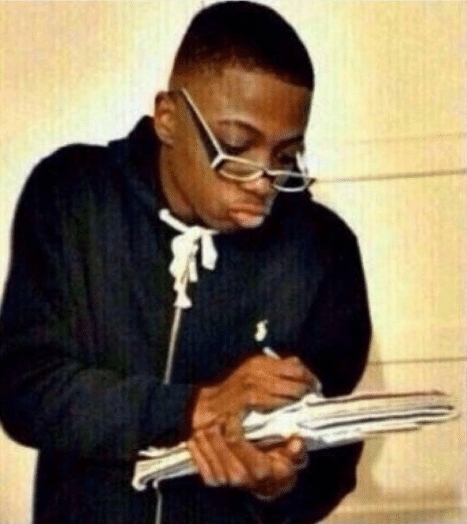 nerd taking notes Blank Template - Imgflip