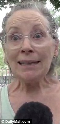 This woman came to the care of the cat