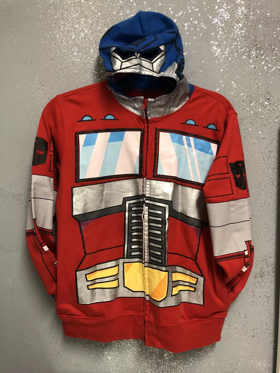 Transformers Optimus Prime Boys Size 14/16 Youth L Jacket w/ Mask Hood