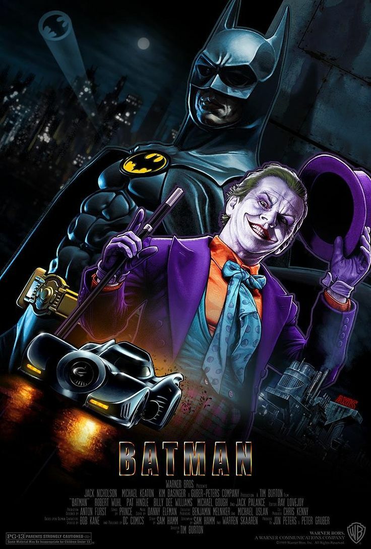 1989 Batman Movie Poster Print Michael Keaton DC Comics Gotham City 🦇🍿 |  eBay