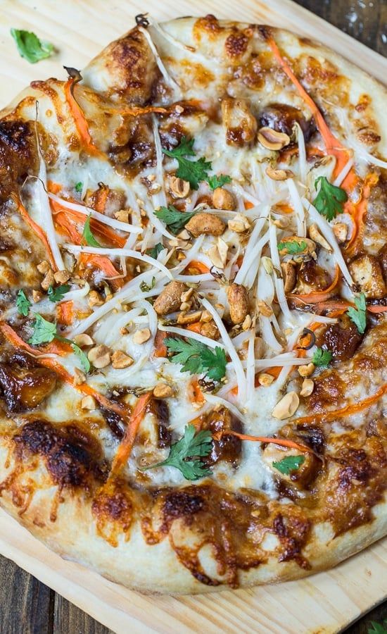 Thai Chicken Pizza - California Pizza Kitchen copycat