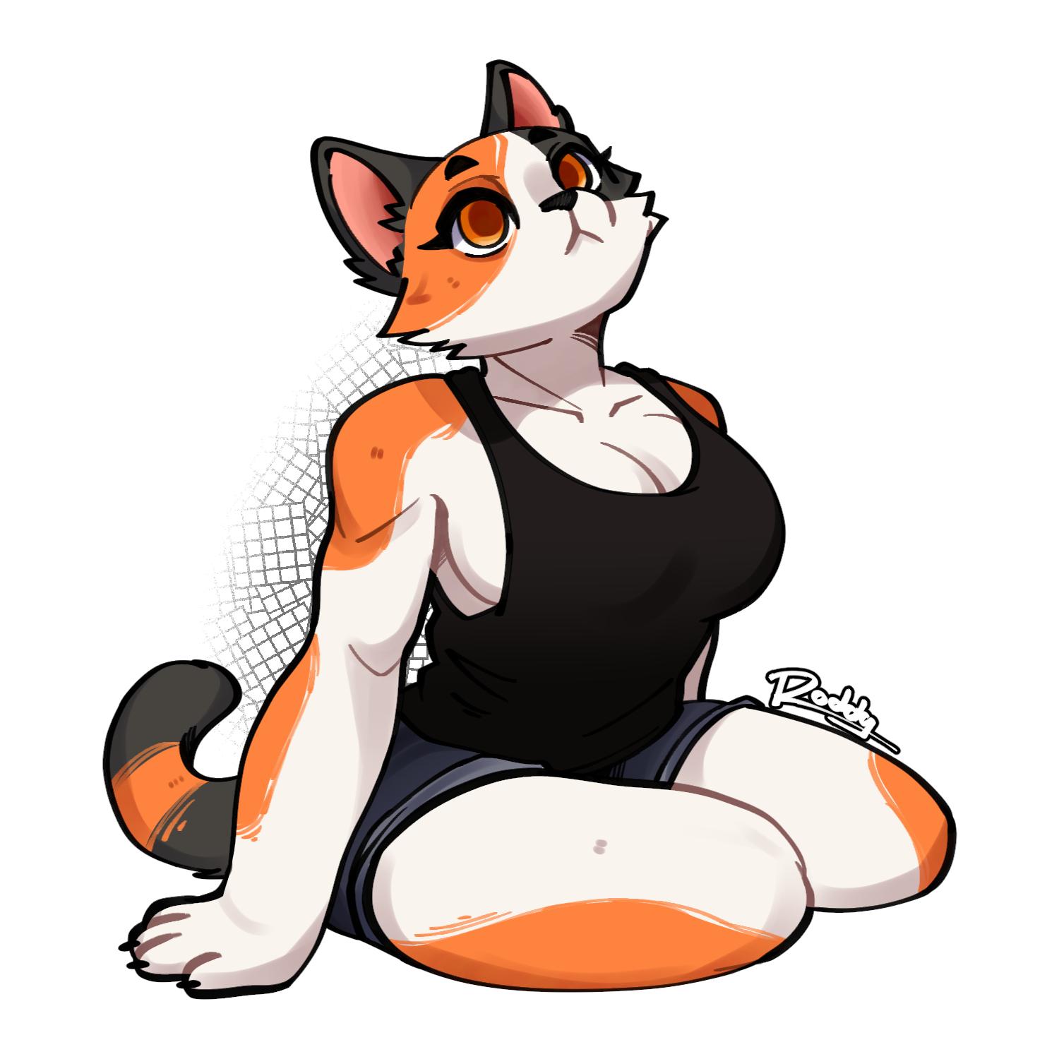 Silly cat | Art by Rodd.y (me:D) : r/furry