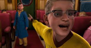 polar express kid pointing Blank Template - Imgflip