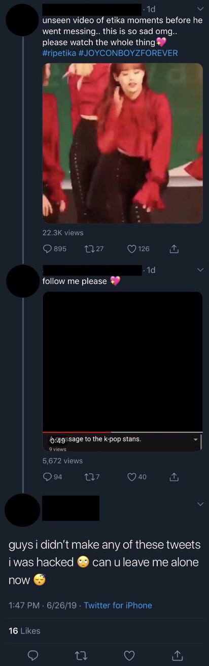 r/OopsDidntMeanTo - K-Pop Stan tries to use Etikas death for clout and then backpedals