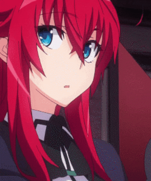 Rias Gremory Annoyed Look Seriously GIF