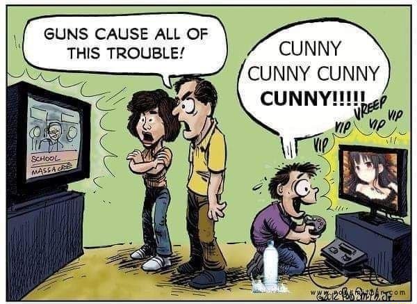 Cunny | Guns Cause All Of This Trouble! | Know Your Meme