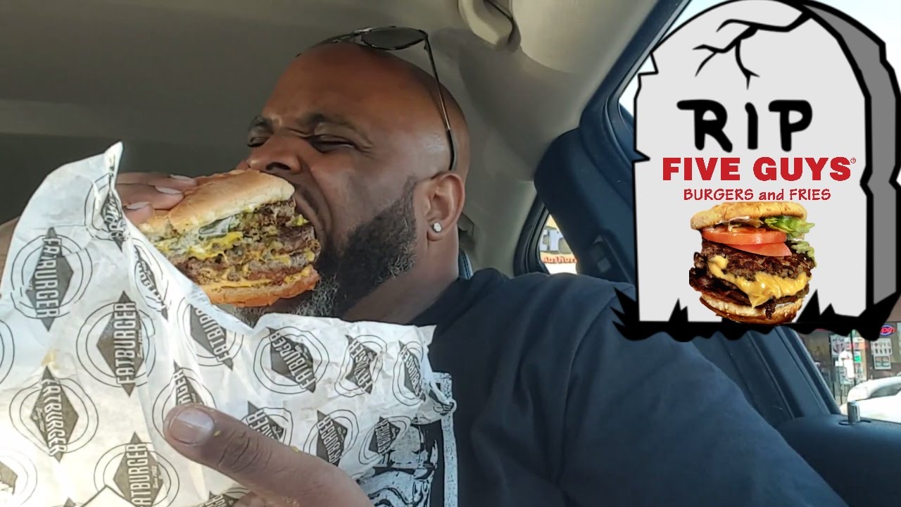 FatBurger XXXL 5 GUYS Burger KILLER - YouTube