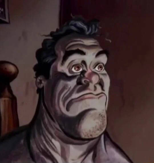 Ralph Bakshi Staring | Ren & Stimpy Waking Up Scene | Know Your Meme