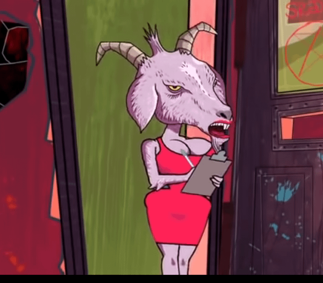 Demon goat secretary of a kid cartoon : r/femxeno