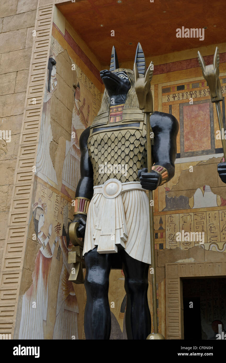 anubis-statue-egyptian-god-universal-studios-singapore-CF0N0H.jpg