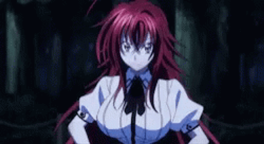 Rias Gremory See Through Outfit GIF