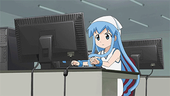 Download Ika Musume Anime Squid Girl Gif