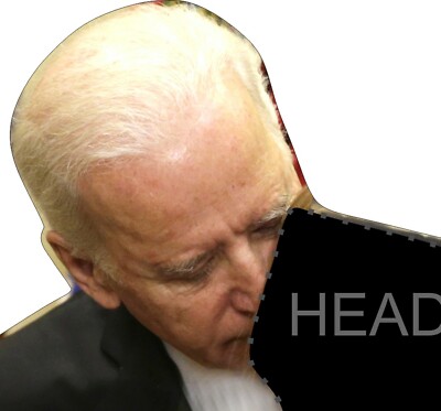 Joe Biden - sniffing-stand devant 72 grand carton taille vie découpee
