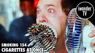 Guinness World Record Holder Breaks Smoking Record - Big Mouth - YouTube