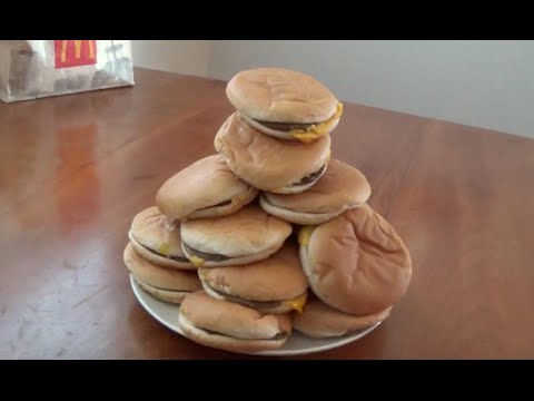 20 Mcdonald's Cheeseburger Challenge! ft Erik The Electric