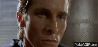 American Psycho -Business Card Scene on Make a GIF