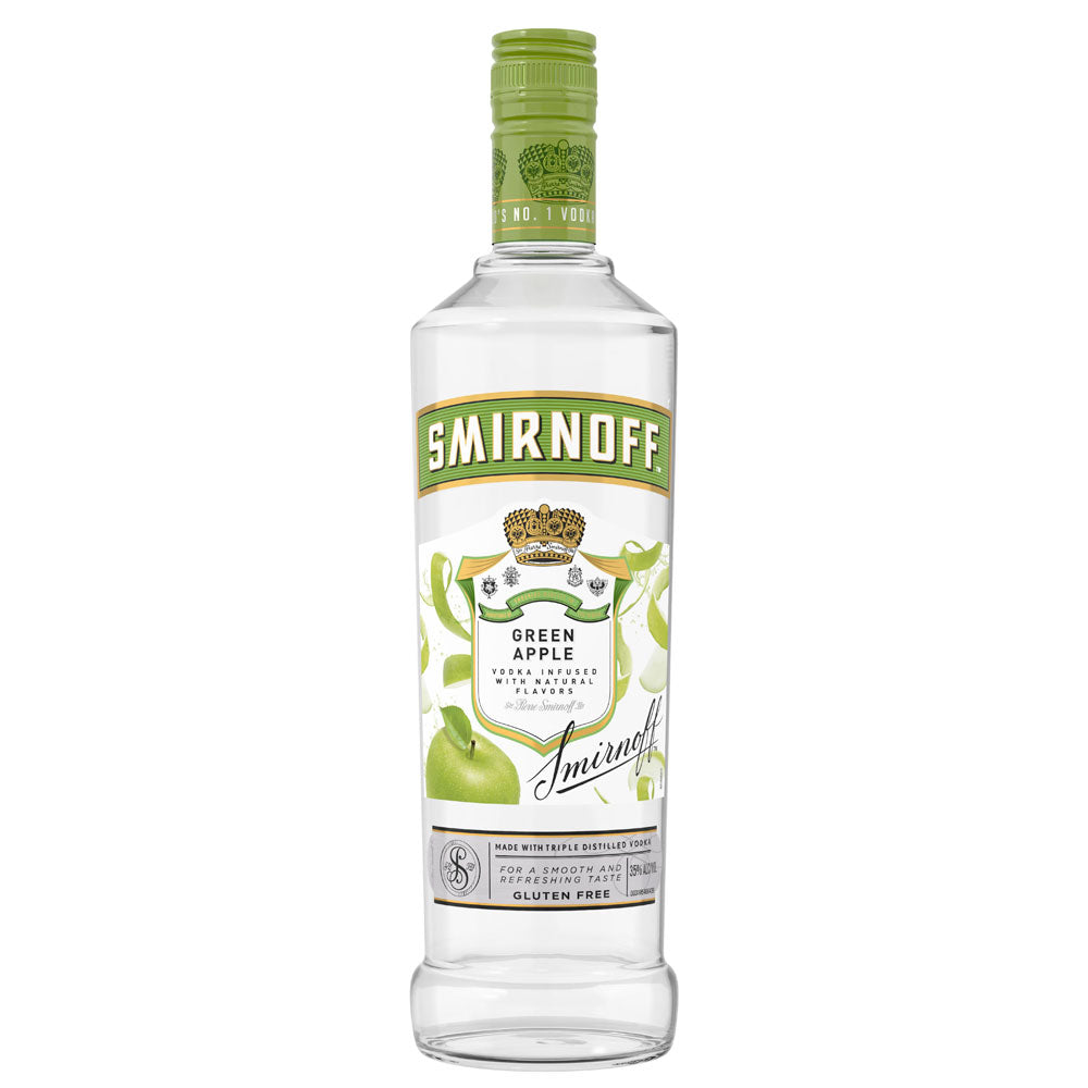 Smirnoff Green Apple Vodka 750mL – Mega Wine and Spirits