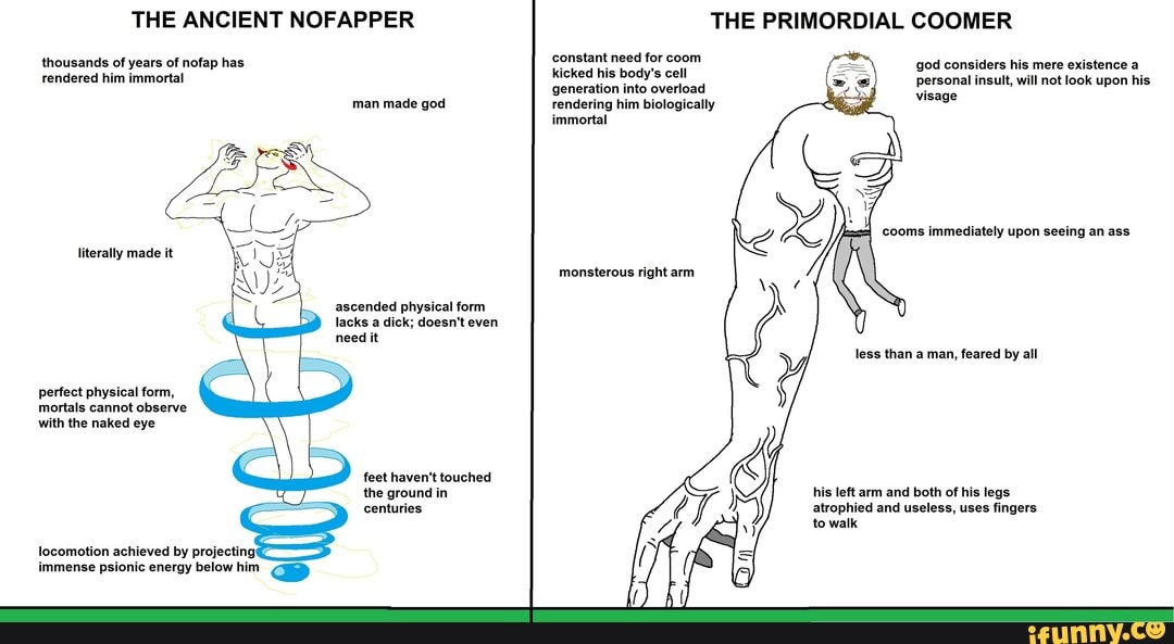 THE ANCIENT NOFAPPER THE PRIMORDIAL COOMER - iFunny