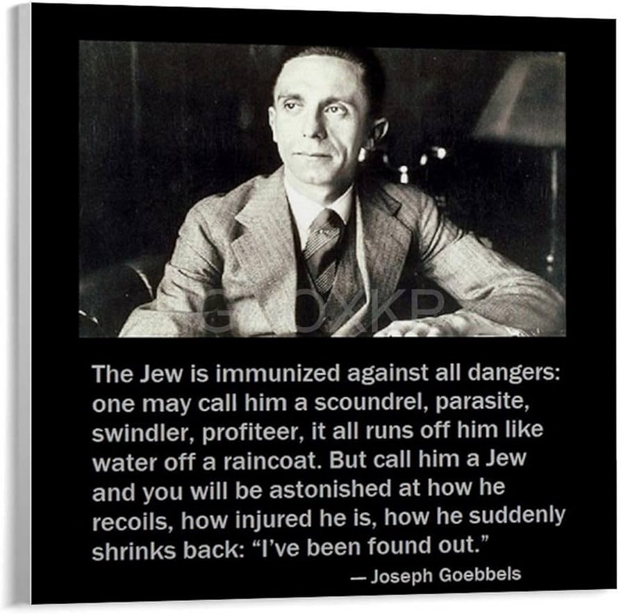 Amazon.com: Joseph Goebbels German Politician World War II German Officer  Quote Portrait Vintage Black And White Canvas Poster Wall Art Decor Print  Picture Paintings for Living Room Bedroom Decoration Unframe-sty: Posters &