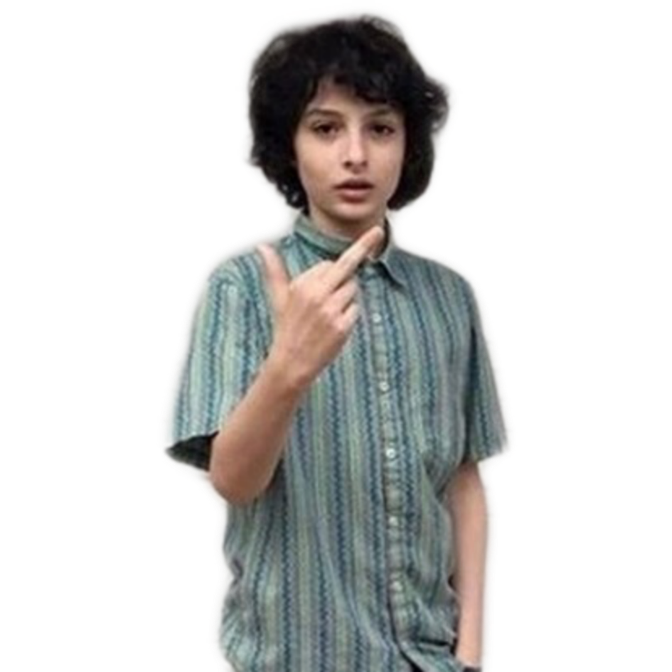 finnwolfhard middlefinger freetoedit sticker by @tcreace