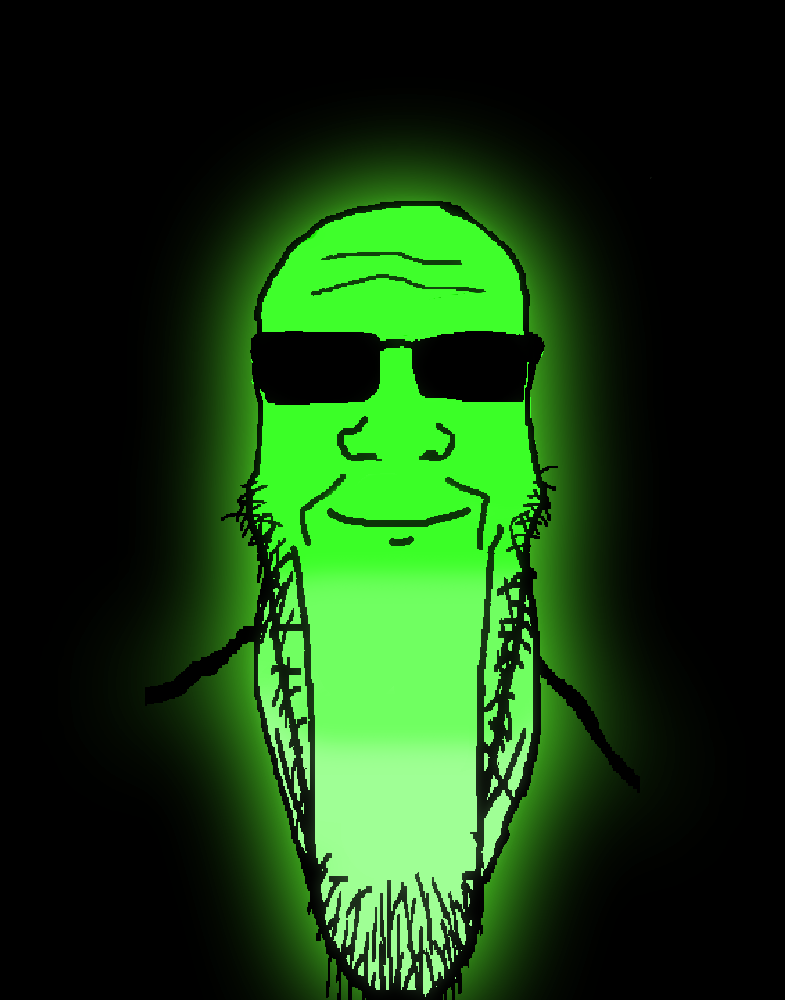 SoyBooru - Post 5584: calm closed_mouth glasses glowie glowing green_skin  soyjak stretched_chin stubble sunglasses variant:markiplier_soyjak