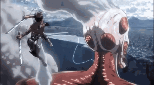 Eren Kills Colossal Titan Attack GIF - ErenKillsColossalTitan Eren  ColossalTitan - Discover & Share GIFs