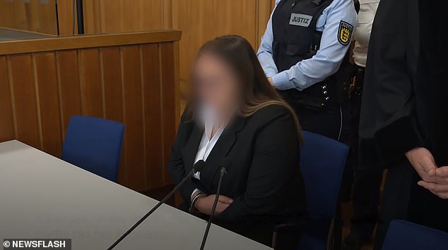 Katarina Jovanovic, 28, from Lauffen am Neckar, Baden-Wuerttemberg State, pictured in court