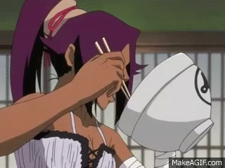 Yoruichi - The Eating Queen! on Make a GIF
