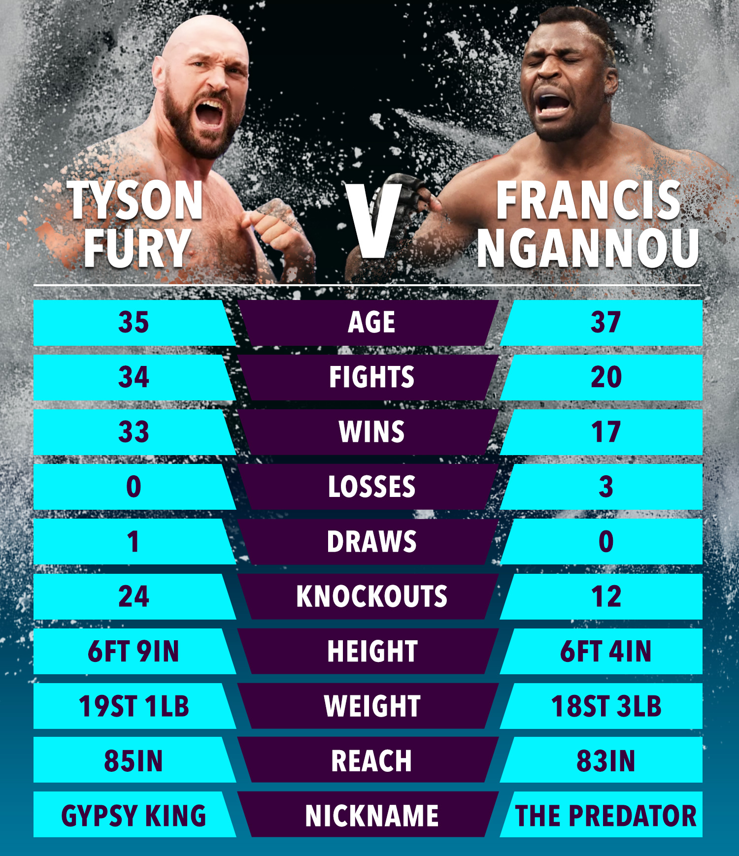 Tyson Fury vs Francis Ngannou fight predictions: Boxing and MMA worlds make  picks for shock crossover fight | The Sun