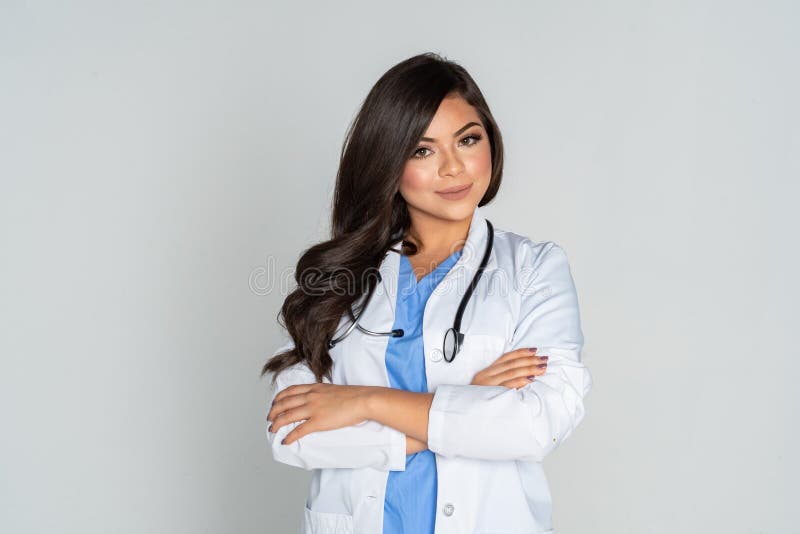 Hispanic Female Doctor in a Hospital Stock Image - Image of hispanic, female:  152979401