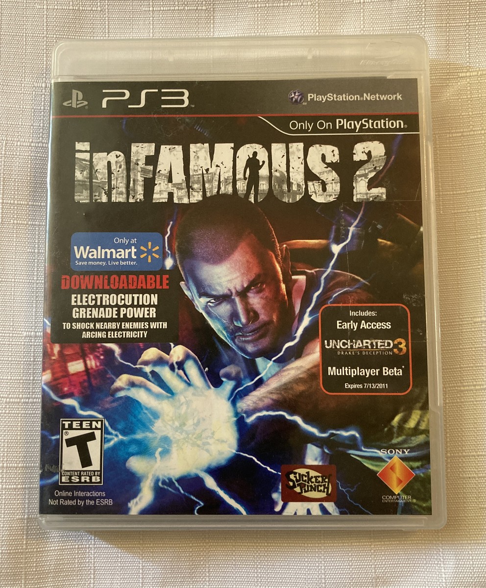 inFamous 2 (Sony PlayStation 3, 2011) PS3 Video Game Complete with Manual