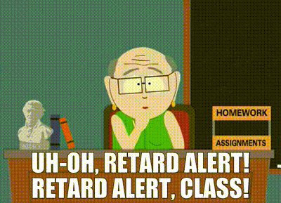 YARN | Uh-oh, retard alert! Retard alert, class! | South Park (1997) -  S10E12 Comedy | Video clips by quotes | 8df861d0 | 紗