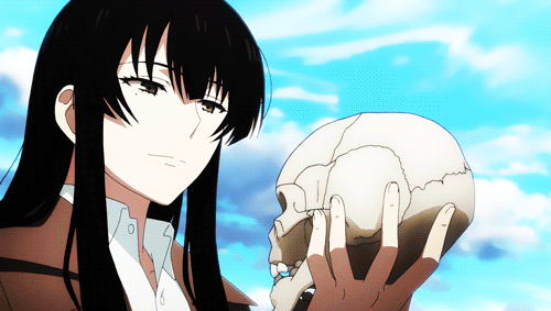 Download TV Show Beautiful Bones: Sakurako's Investigation Anime Skull  Portrait Gif