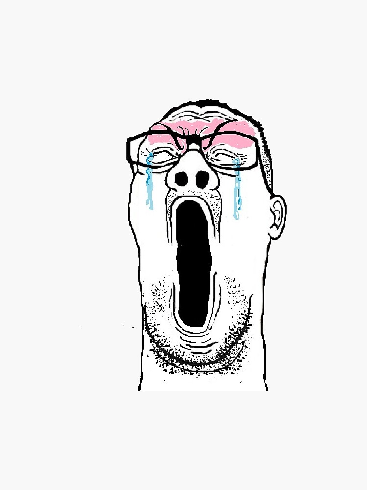Ultimate Soyjack Sticker for Sale by CryptoScape | Redbubble