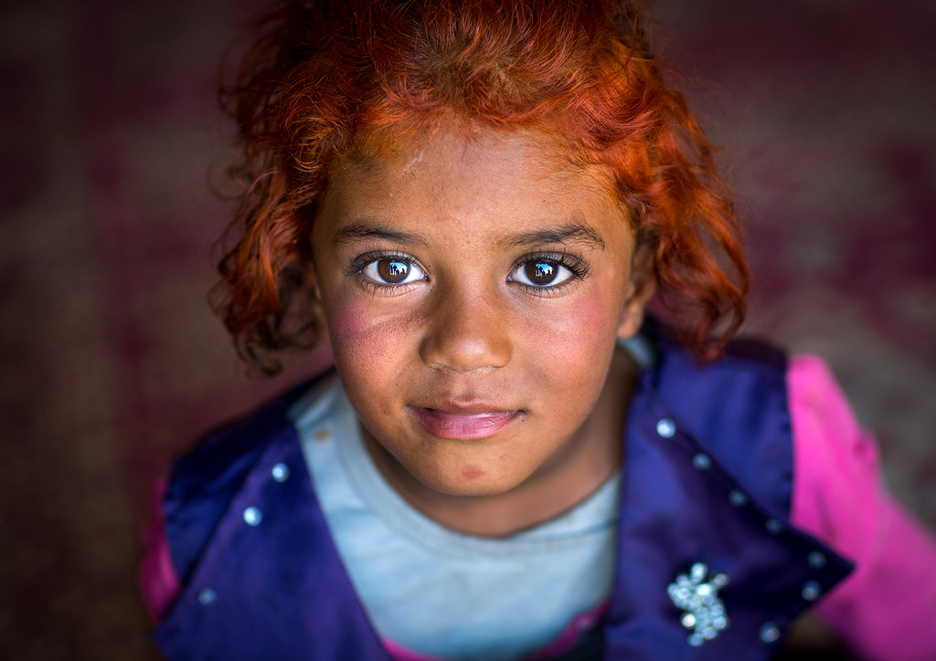 Gypsy girl with red hair, Central County, Kerman, Iran | Flickr
