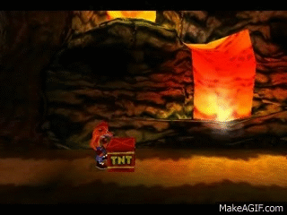 Game Over: Crash Bandicoot 3 - Warped (Death Animations) on Make a GIF