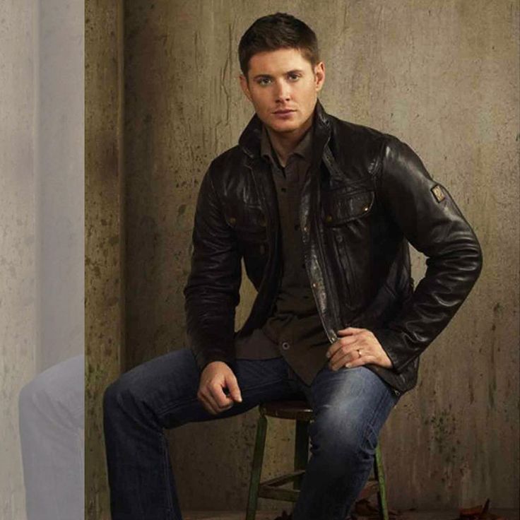 Jensen Ackles Supernatural Dean Winchester Leather Jacket,mens leather ...