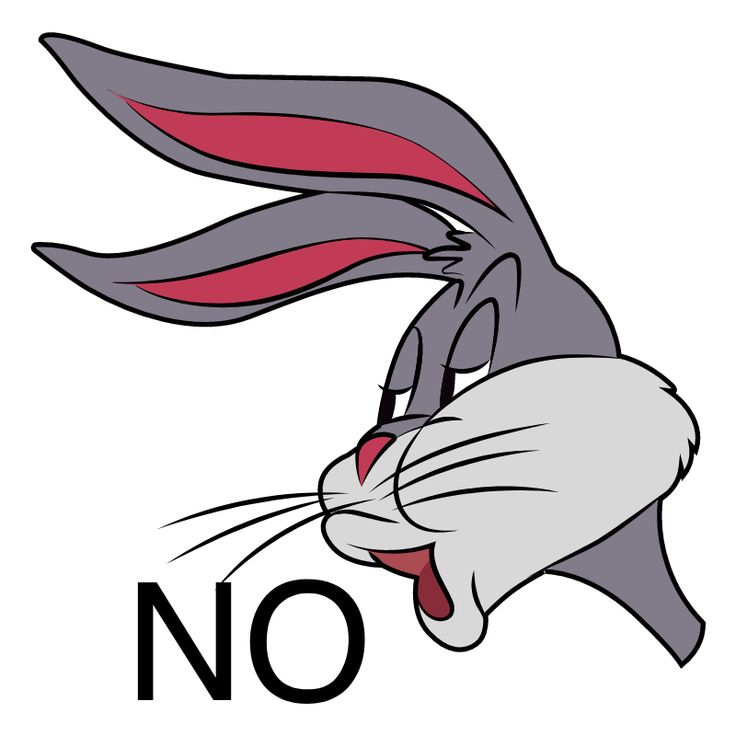 Bugs Bunny's No Meme Sticker