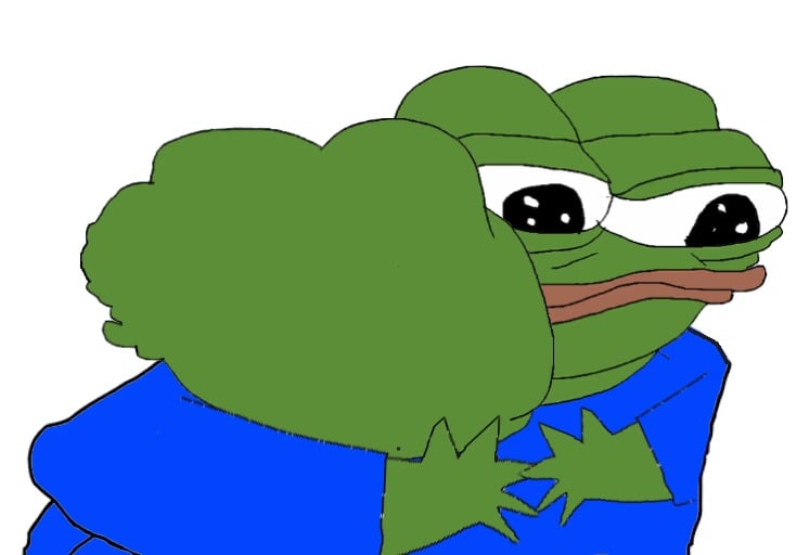 Pepe hug - pepe - Meme Depot