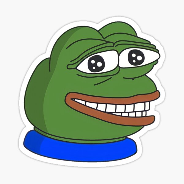 Sticker for Sale mit Pepe von PepeRus | Redbubble